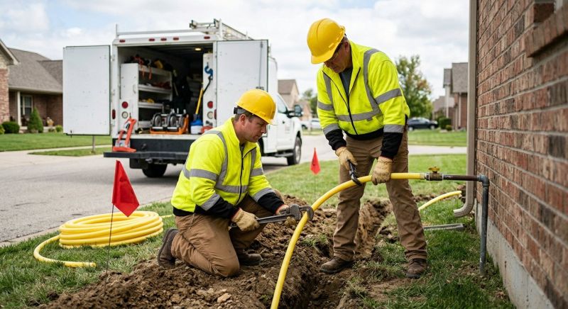 Gas Line Relocation in Fredericksburg, VA